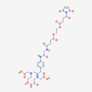 molecular formula C33H41N5O16 B055928 Ethyleneglycol bis(succinimidyl succinate)hydroxyethylethylenediamine triacetic acid CAS No. 112028-42-9