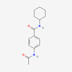 molecular formula C15H20N2O2 B5593148 N-cyclohexyl-4-acetamidobenzamide 