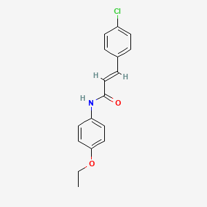 molecular formula C17H16ClNO2 B5593273 (2E)-3-(4-chlorophenyl)-N-(4-ethoxyphenyl)prop-2-enamide CAS No. 5365-92-4