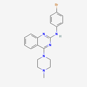 molecular formula C19H20BrN5 B5593695 N-(4-bromophenyl)-4-(4-methylpiperazin-1-yl)quinazolin-2-amine 