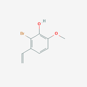 molecular formula C9H9BrO2 B055938 2-Bromo-3-ethenyl-6-methoxyphenol CAS No. 115961-12-1