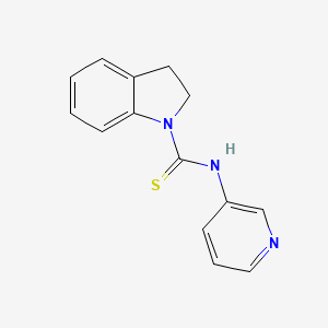 molecular formula C14H13N3S B5593805 N-(3-PYRIDINYL)-1-INDOLINECARBOTHIOAMIDE 