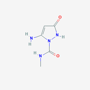 5-amino-N-methyl-3-oxo-2,3-dihydro-1H-pyrazole-1-carboxamide