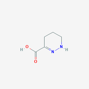 molecular formula C5H8N2O2 B055944 1,4,5,6-Tetrahydropyridazine-3-carboxylic acid CAS No. 111184-33-9