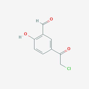 B055948 5-(Chloroacetyl)-2-hydroxybenzaldehyde CAS No. 115787-51-4