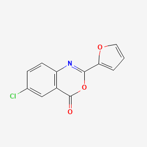 molecular formula C12H6ClNO3 B5594908 6-chloro-2-(furan-2-yl)-4H-3,1-benzoxazin-4-one 
