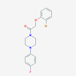 molecular formula C18H18BrFN2O2 B5595084 2-(2-Bromophenoxy)-1-[4-(4-fluorophenyl)piperazin-1-yl]ethanone 