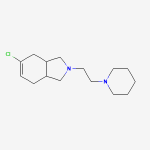 molecular formula C15H25ClN2 B5595429 5-Chloro-2-(2-piperidin-1-ylethyl)-1,3,3a,4,7,7a-hexahydroisoindole 