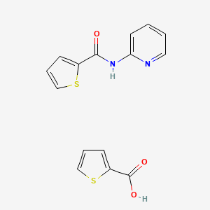 molecular formula C15H12N2O3S2 B5595464 N-pyridin-2-ylthiophene-2-carboxamide;thiophene-2-carboxylic acid 