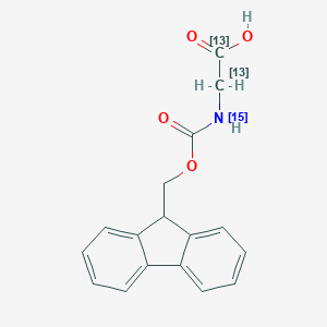 molecular formula (H15N-Fmoc)13CH213CO2H B559569 Fmoc-Gly-OH-13C2,15N CAS No. 285978-13-4