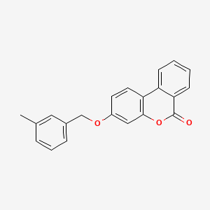 molecular formula C21H16O3 B5595753 3-[(3-Methylphenyl)methoxy]benzo[c]chromen-6-one CAS No. 6146-89-0
