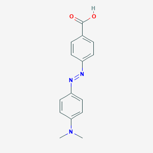 molecular formula C15H15N3O2 B559589 4-Dimethylamino-4'-carboxylazobenzene CAS No. 6268-49-1