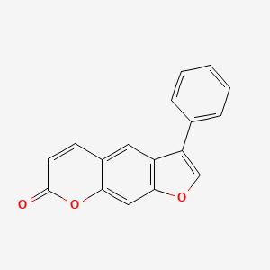 molecular formula C17H10O3 B5595914 7H-Furo[3,2-g][1]benzopyran-7-one, 3-phenyl- CAS No. 68454-20-6
