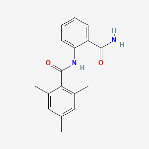 molecular formula C17H18N2O2 B5596163 N-(2-carbamoylphenyl)-2,4,6-trimethylbenzamide 