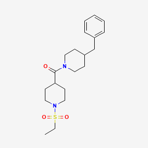 molecular formula C20H30N2O3S B5596247 (4-Benzylpiperidin-1-yl)[1-(ethylsulfonyl)piperidin-4-yl]methanone 