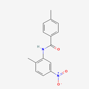 molecular formula C15H14N2O3 B5596390 4-methyl-N-(2-methyl-5-nitrophenyl)benzamide 