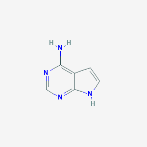 molecular formula C6H6N4 B559649 4-氨基-7H-吡咯并[2,3-d]嘧啶 CAS No. 1500-85-2