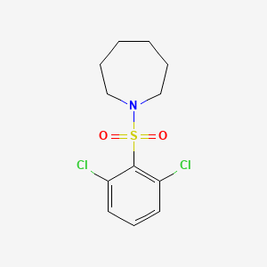 molecular formula C12H15Cl2NO2S B5596538 1-(2,6-Dichlorobenzenesulfonyl)azepane 
