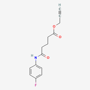 molecular formula C14H14FNO3 B5596605 Prop-2-ynyl 5-(4-fluoroanilino)-5-oxopentanoate 