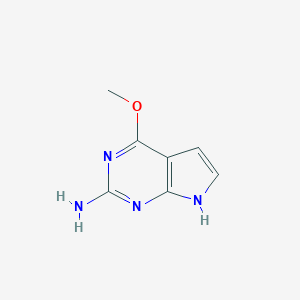 molecular formula C7H8N4O B559662 4-methoxy-7H-pyrrolo[2,3-d]pyrimidin-2-amine CAS No. 84955-32-8