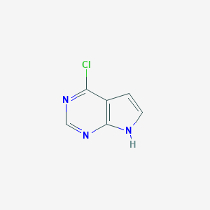 molecular formula C6H4ClN3 B559663 4-氯-7H-吡咯并[2,3-d]嘧啶 CAS No. 3680-69-1