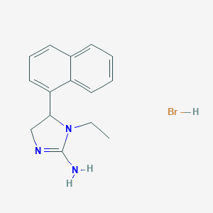 1-Ethyl-2-imino-5-(1-naphthalenyl)imidazolidine hydrobromide