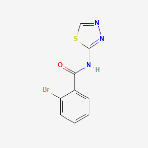 molecular formula C9H6BrN3OS B5596705 2-bromo-N-(1,3,4-thiadiazol-2-yl)benzamide 