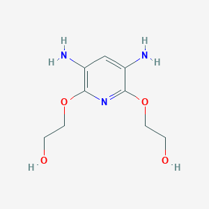 2-[3,5-Diamino-6-(2-hydroxyethoxy)pyridin-2-yl]oxyethanol