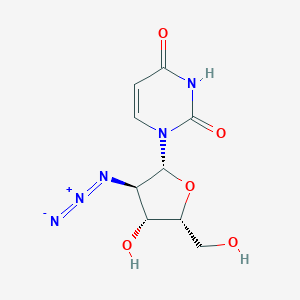 molecular formula C9H11N5O5 B559683 2'-Azido-2'-deoxyuridine-5'-triphosphate CAS No. 26929-65-7
