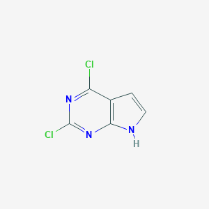 molecular formula C6H3Cl2N3 B559687 2,4-Dichloro-7H-pyrrolo[2,3-d]pyrimidine CAS No. 90213-66-4