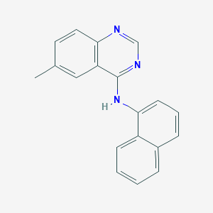 molecular formula C19H15N3 B5597125 6-methyl-N-naphthalen-1-ylquinazolin-4-amine 