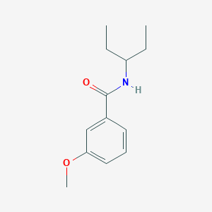 molecular formula C13H19NO2 B5597176 3-methoxy-N-(pentan-3-yl)benzamide 