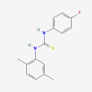 molecular formula C15H15FN2S B5597179 N-(2,5-dimethylphenyl)-N'-(4-fluorophenyl)thiourea 