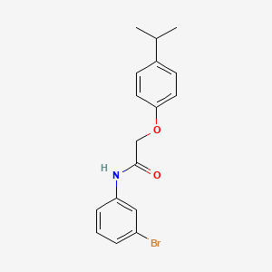 molecular formula C17H18BrNO2 B5597253 N-(3-bromophenyl)-2-(4-isopropylphenoxy)acetamide 