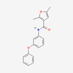 molecular formula C19H17NO3 B5597855 2,5-dimethyl-N-(3-phenoxyphenyl)furan-3-carboxamide 