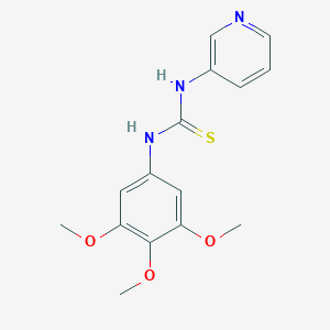 molecular formula C15H17N3O3S B5597939 N-(3-PYRIDYL)-N'-(3,4,5-TRIMETHOXYPHENYL)THIOUREA 