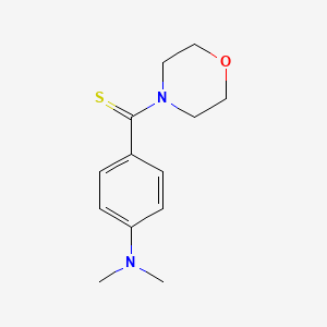 molecular formula C13H18N2OS B5597965 N,N-dimethyl-4-(morpholine-4-carbothioyl)aniline 