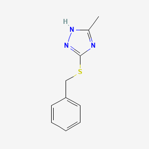 molecular formula C10H11N3S B5598014 3-(benzylsulfanyl)-5-methyl-4H-1,2,4-triazole 