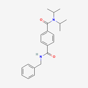 molecular formula C21H26N2O2 B5598078 N4-BENZYL-N1,N1-BIS(PROPAN-2-YL)BENZENE-1,4-DICARBOXAMIDE 