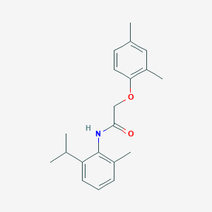 molecular formula C20H25NO2 B5598235 2-(2,4-dimethylphenoxy)-N-(2-methyl-6-propan-2-ylphenyl)acetamide 