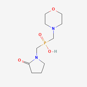 molecular formula C10H19N2O4P B5598259 MORPHOLINOMETHYL[(2-OXO-1-PYRROLIDINYL)METHYL]PHOSPHINIC ACID 