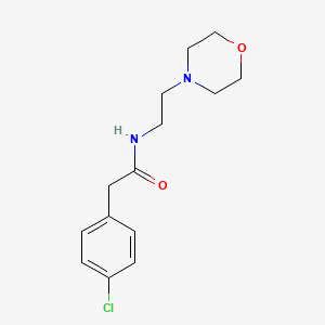 molecular formula C14H19ClN2O2 B5598561 2-(4-chlorophenyl)-N-[2-(morpholin-4-yl)ethyl]acetamide 