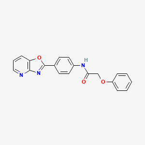 molecular formula C20H15N3O3 B5598974 N-[4-([1,3]oxazolo[4,5-b]pyridin-2-yl)phenyl]-2-phenoxyacetamide CAS No. 5794-69-4
