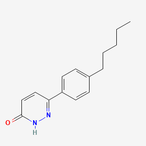 molecular formula C15H18N2O B5599050 6-(4-Pentylphenyl)pyridazin-3-ol CAS No. 64779-15-3
