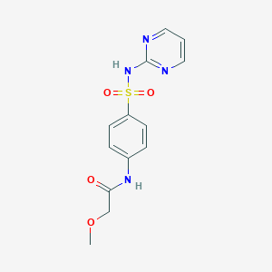 molecular formula C13H14N4O4S B5599405 2-METHOXY-N-{4-[(PYRIMIDIN-2-YL)SULFAMOYL]PHENYL}ACETAMIDE 
