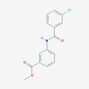 molecular formula C15H12ClNO3 B5599464 Methyl 3-(3-chlorobenzamido)benzoate CAS No. 196866-08-7