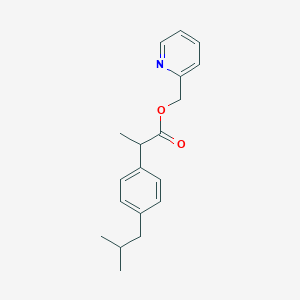 molecular formula C19H23NO2 B055995 Ibuprofen piconol CAS No. 112017-99-9