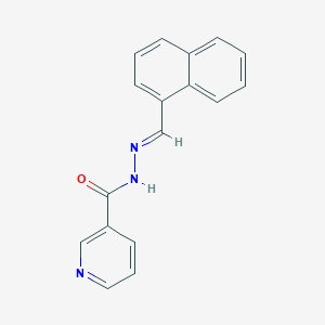 molecular formula C17H13N3O B5599572 N'-[(E)-1-naphthylmethylidene]nicotinohydrazide 