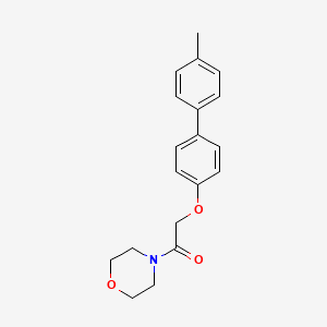 molecular formula C19H21NO3 B5599860 4-{[(4'-methyl-4-biphenylyl)oxy]acetyl}morpholine 