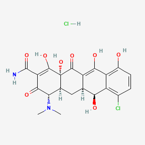 molecular formula C21H22Cl2N2O8 B560012 Demeclocycline hydrochloride CAS No. 64-73-3